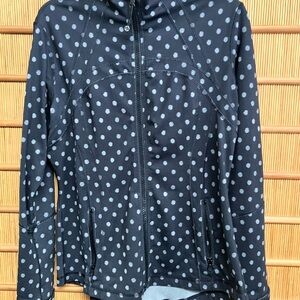 Lululemon Athletica Black and Gray Polka Dot Jacket